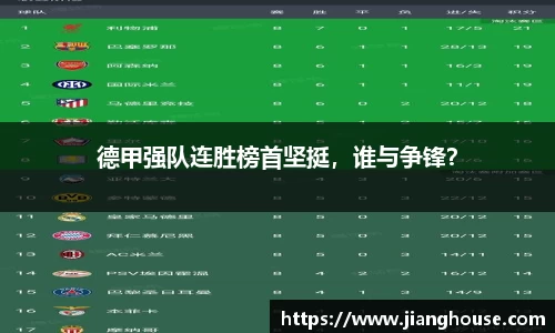 德甲强队连胜榜首坚挺，谁与争锋？